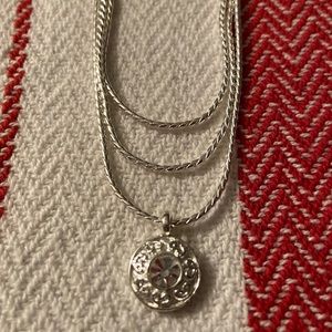 Napier Silver& Crystal Necklace